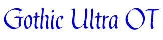Gothic Ultra OT Schriftart